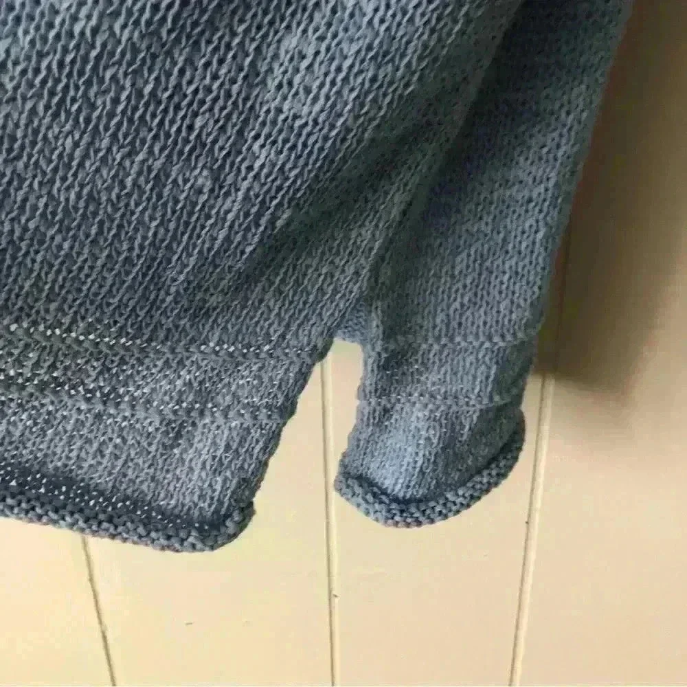 Lord & Taylor Knit Light Blue Cotton Blend Top Sweater Size PS - Picture 4 of 8